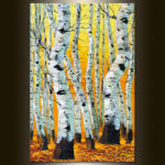 Autumn Birch Forest Seasons Landscape Painting