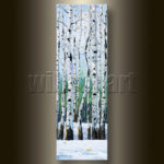 Birch Tree Forest Seasons Landscape Painting