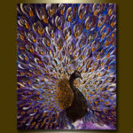 Peacock Oil Painting